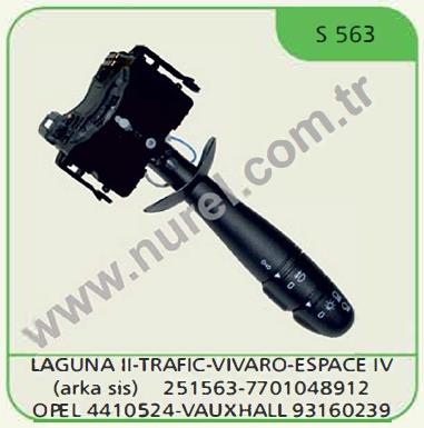 Far Sinyal Kolu Reno Laguna Trafic Opel Vivaro S-563 | Nurel S563