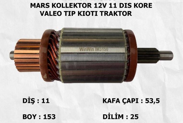 Marş Kollektörü 12v 11diş Mitsubishi Cat Forklift Kore Valeo Tip Kıotı Traktör | Orıon Im3150