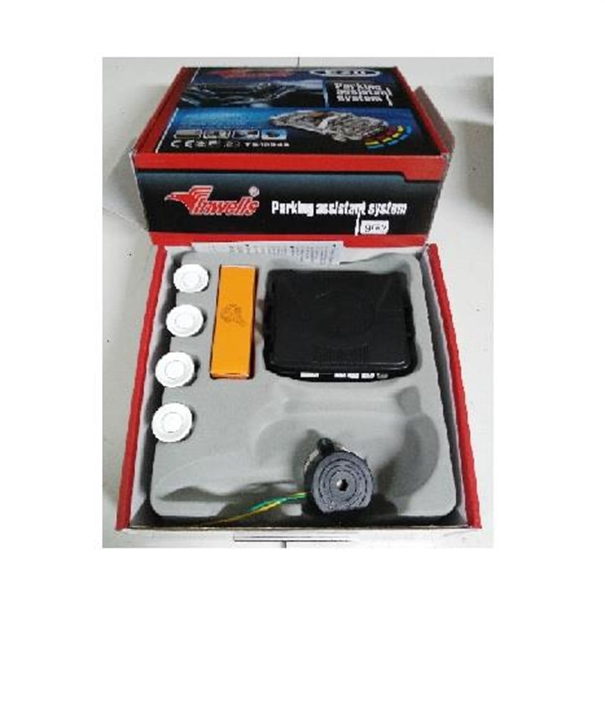 Park Sensörü Sesli İkazlı Beyaz Sensörlü E20 |