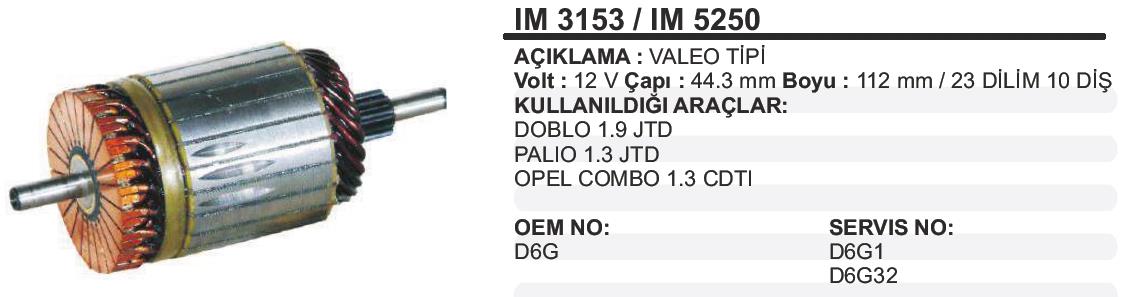 Marş Kollektörü 12v 10diş Albea Multijet Dacıa Logan -44x112x10 Doblo | Pars Im3153