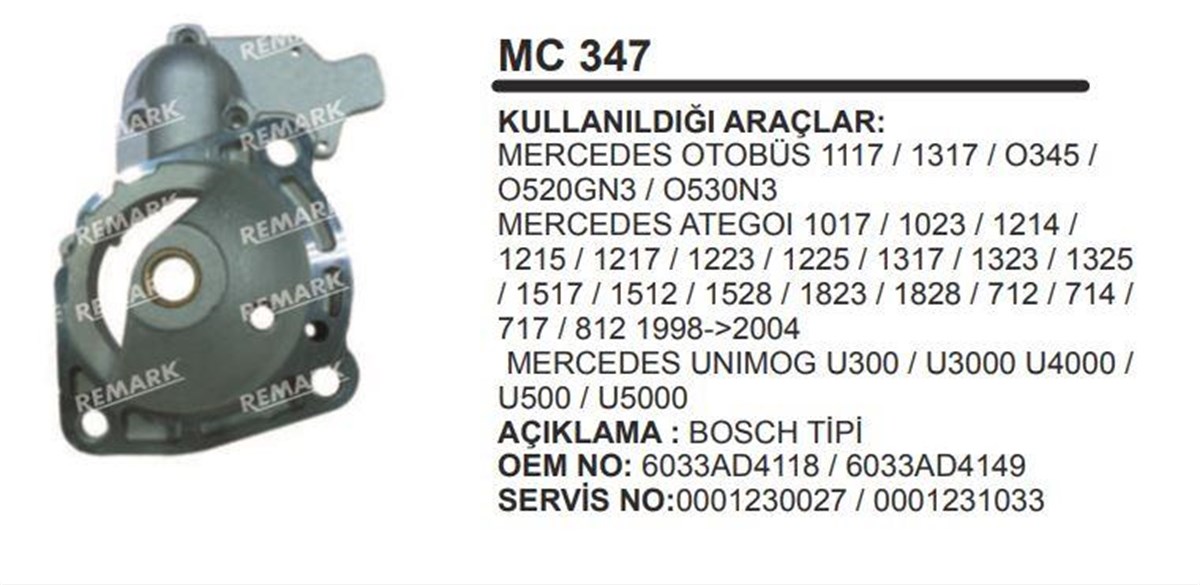 Pinyon Kapağı Bosch 231 Mercedes Atego Econıc 3228 1017 1317 0345 1023 1214 1215 1217 1223 1225 1317 1323 1325 1517 1512 1528 | Remark Mc347