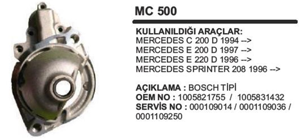 Pinyon Kapağı Bosch Tip Mercedes C200 E200 E220 | Ith Pkmc500