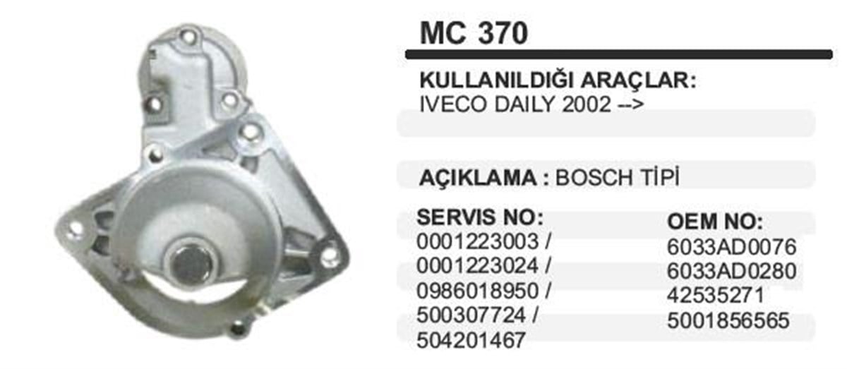 Pinyon Kapağı Iveco Daily 02 Renault Mascot İveco Daıly Mc370 | Ith Pkmc370