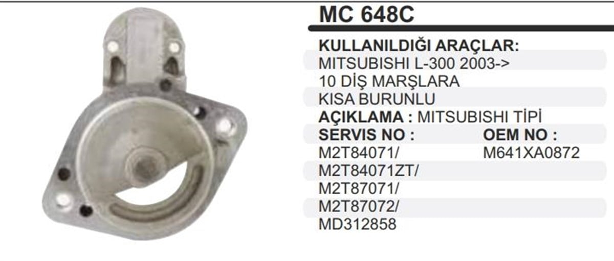Pinyon Kapağı Mits-l200-l300-ym | Ith Pkmc648c