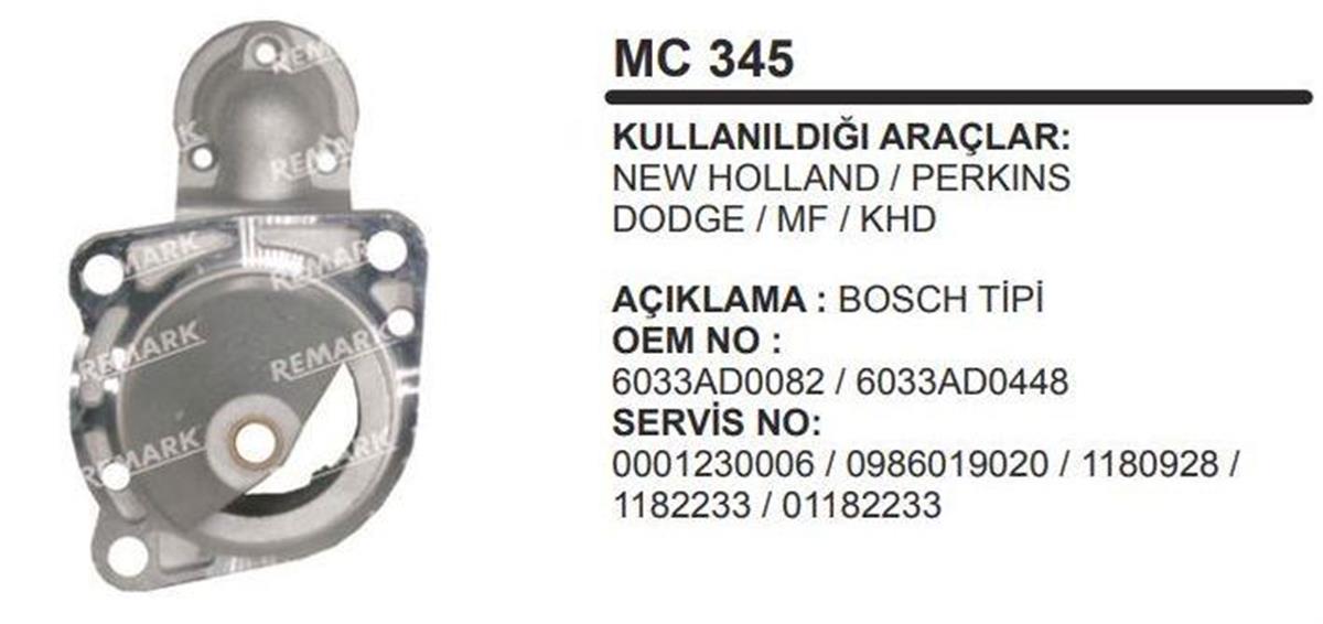 Pinyon Kapağı Newholland Perkins Dodge Mf İveco Excavatör Hattat Traktör | Aes Mc345