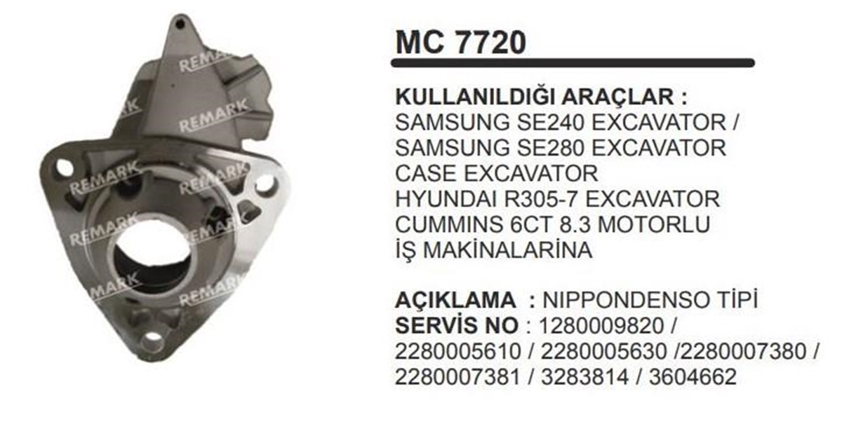 Pinyon Kapağı Nıppon Denso Samsung Se240 | Ith Pkmc7720