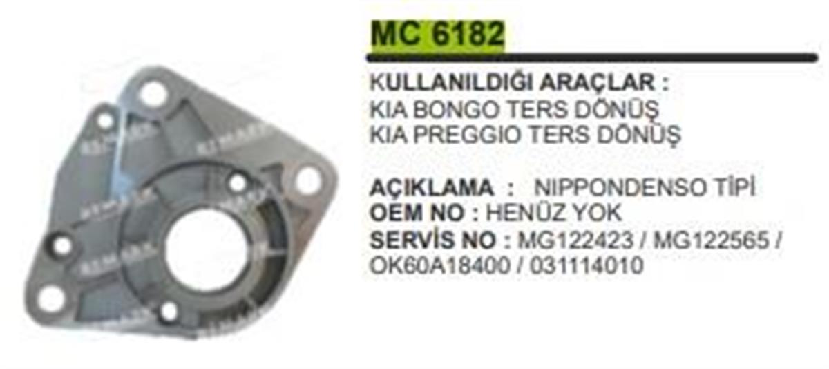 Pinyon Kapağı Nippon Kia Pregio Ters Dönüş | Remark Mc6182