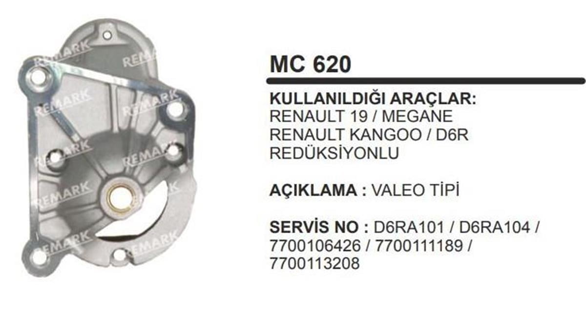 Pinyon Kapağı Renault R19 Kangoo Megane Redüksiyonlu | Remark Mc620