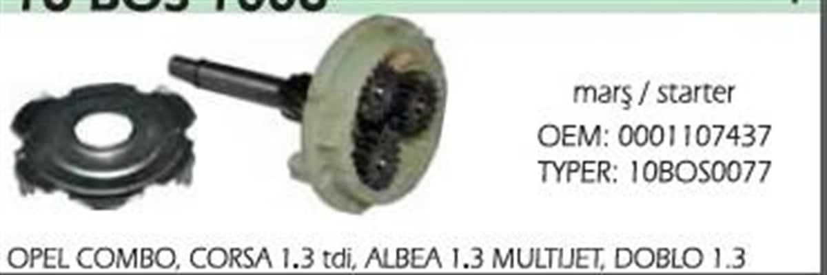 Rediktör Komple Bosch Tip Opel Combo Corsa 1.3 Tdi Albea Multijet Doblo 1.3 | Ith Rt16bos1006