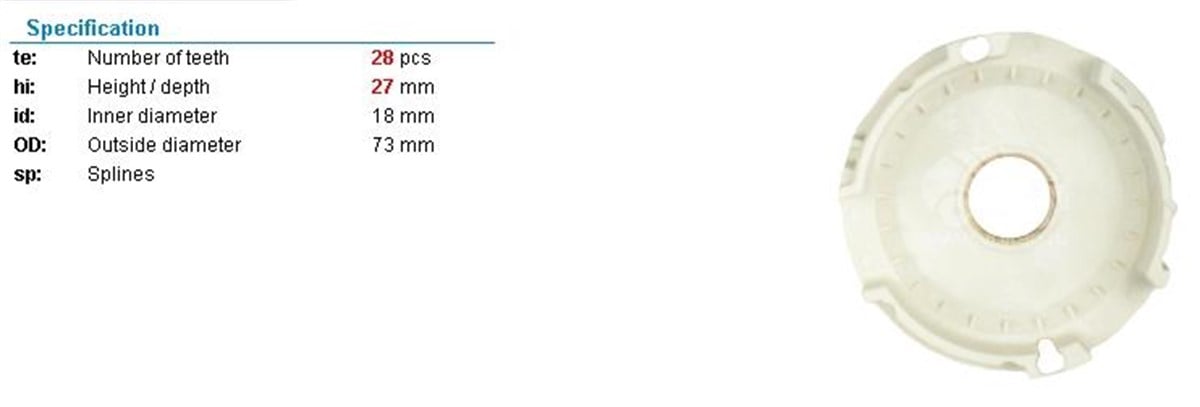 Rediktör Plastiği 28diş (vw Golf Passat)----pam-60.333 | Ith Frpam60333