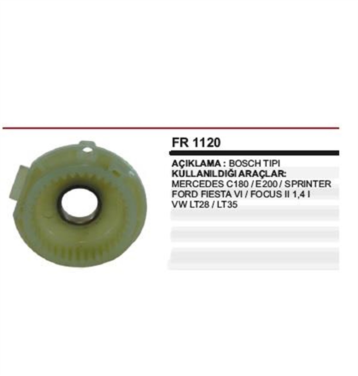 Rediktör Plastiği 37diş Bosch Tip C180 Sprinter | Ith Fr1120