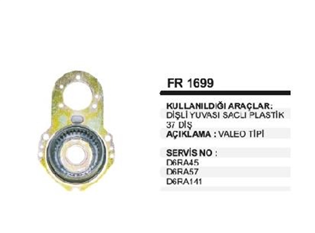 Rediktör Plastiği 37diş Dişli Yuvası Saçlı Plastik Stra Corsa Megane Partner 206 | Ith Fr1699