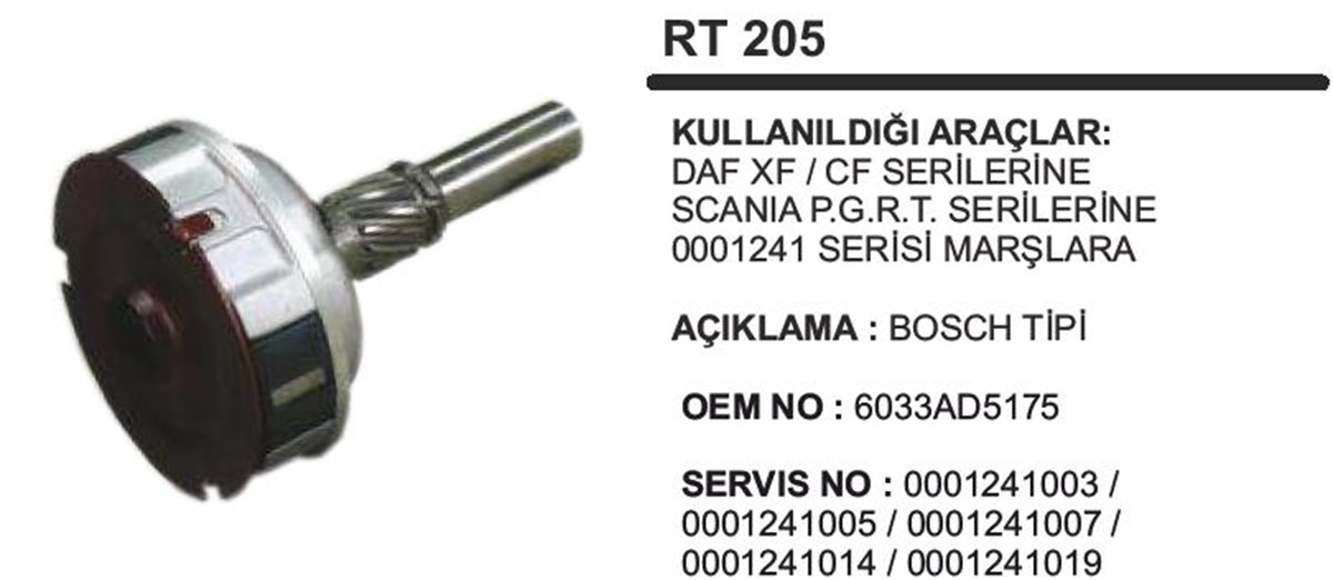 Rediktör Takımı Daf Scanıa P-g-r-t  Rt205 | Ith Rt205
