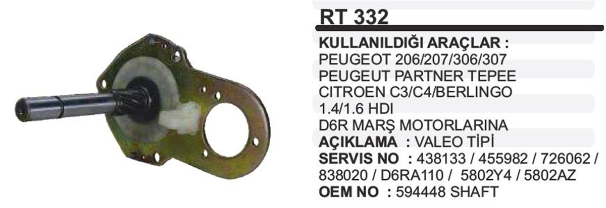 Rediktör Takımı Komple Peugeot 106-206-306-405 | Ith Rt332