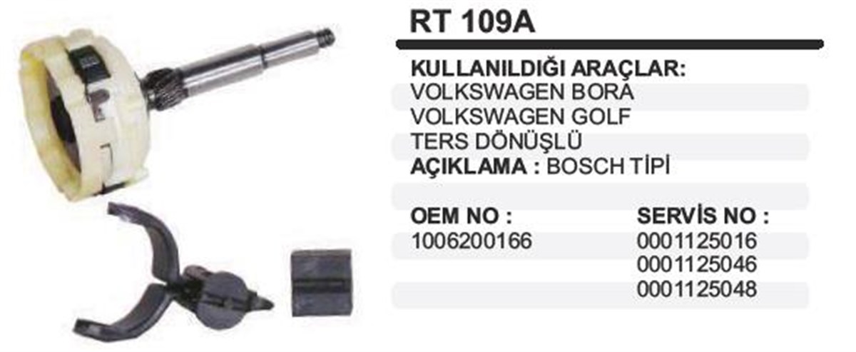 Rediktör Takımı Vw Golf Bora Tersdönüş Rt109a | Ith Rt109a