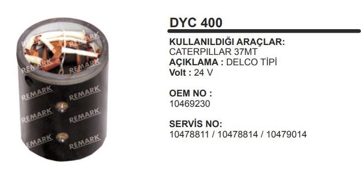 Marş Yastığı 24v Sargılı Caterpiller 37mt Delco Tip Yasığın İkisi 2ince İkisi 2kalın | Remark Dyc400