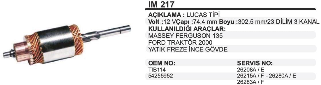 Marş Kollektörü 12v Mf-l 154 Kalın Freze(952) | Remark Im217
