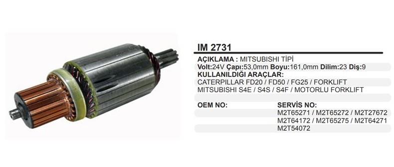 Marş Kollektörü 24v 9diş Caterpiller Fd20 Fd50 Forklift | Remark Im2731