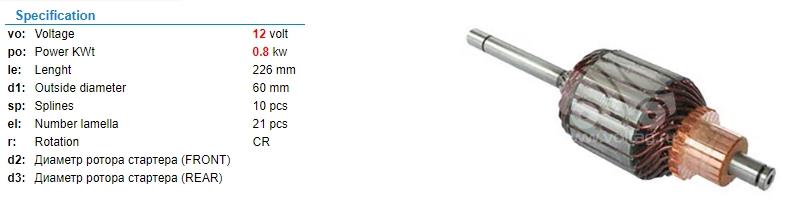 Marş Kollektörü 12v Toyota-59.9x226x10 Im3003 | Remark Im3003