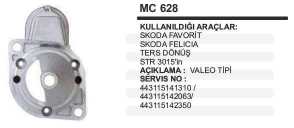 Pinyon Kapağı Skoda Felicia Favorit Ters Dönüş Valeo Tip | Remark Mc628