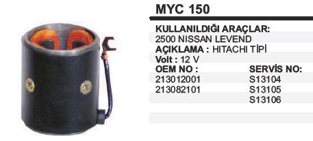 Marş Yastığı 12v Nissan Levent Kısa Land Rover Johndeere Yanmar Forklift Johnder Erkunt Yanmar Johonder Jeneratör | Remark Myc150