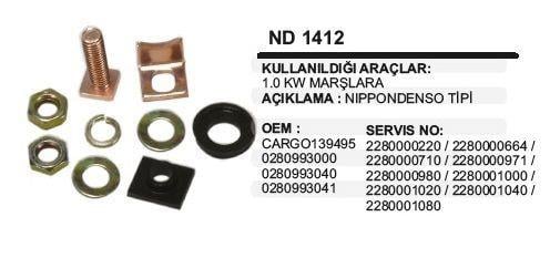 Marş Otomatiği Tamir Takımı Komatsu Mazda J9 | Remark Nd1412