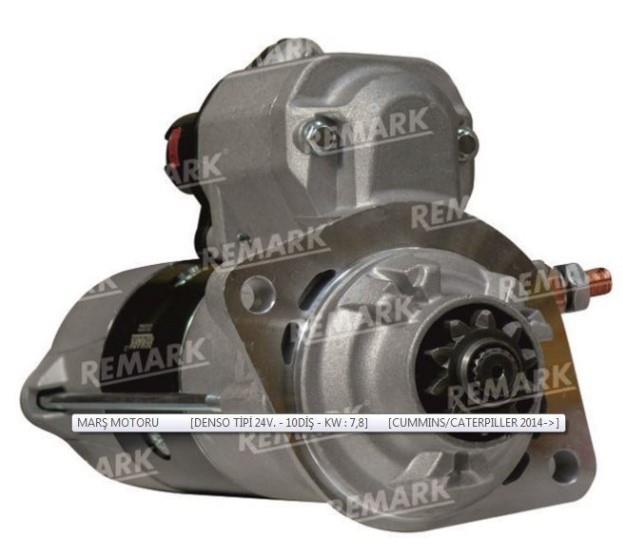 Marş Motoru 24v 10diş 7,8 Kw Cummıns Jcb Komatso Caterpiller 2014-> 2 Kulak | Remark Str7041