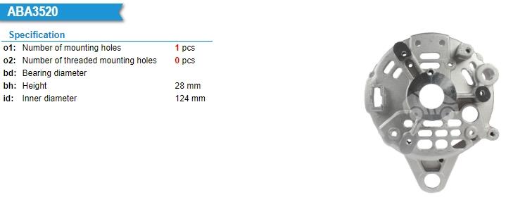 Alternatör Arka Kapak Em H100 Xdk910 | Remark Xdk910