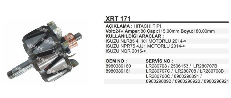 Rotor 24v 80ah Isuzu Nlr Npr Vakumsuz 13- | Remark Xrt171