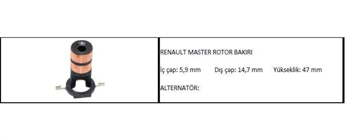Rotor Bakırı Denso Tip Ford Toyota Volvo/bmw/mercedes Y.m Renault Master | Ith Xrb421