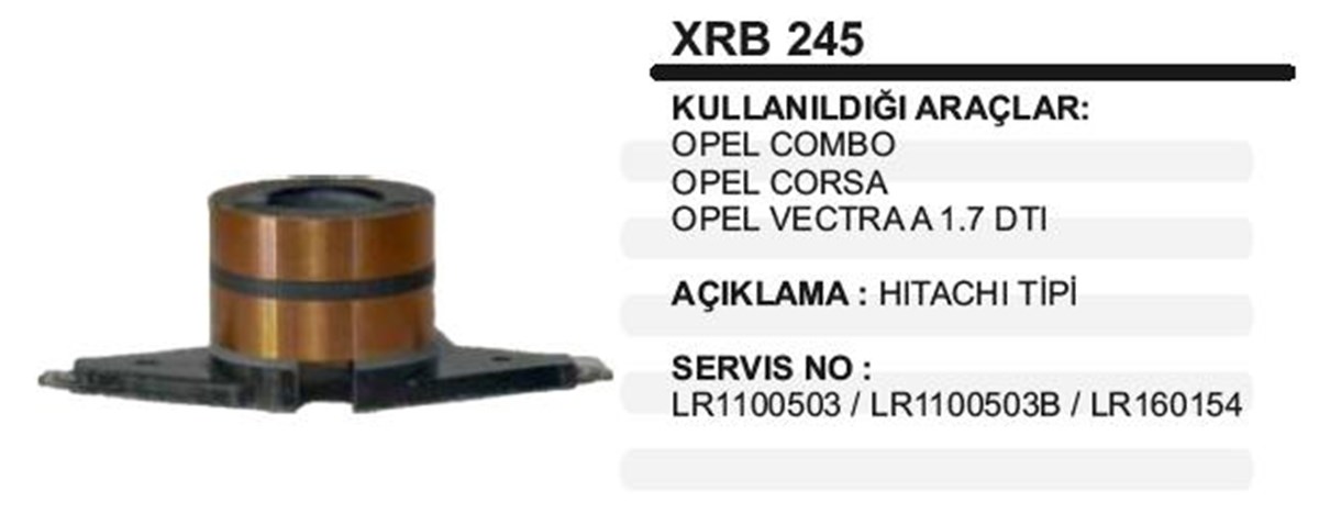 Rotor Bakırı Opel Corsa Combo Vectra | Ith Xrb245