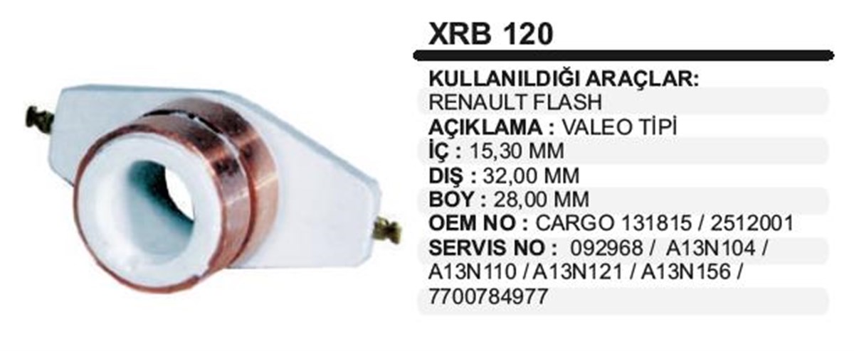 Rotor Bakırı Renault R9 R11 Flash Valeo Tip | Ith Xrb120