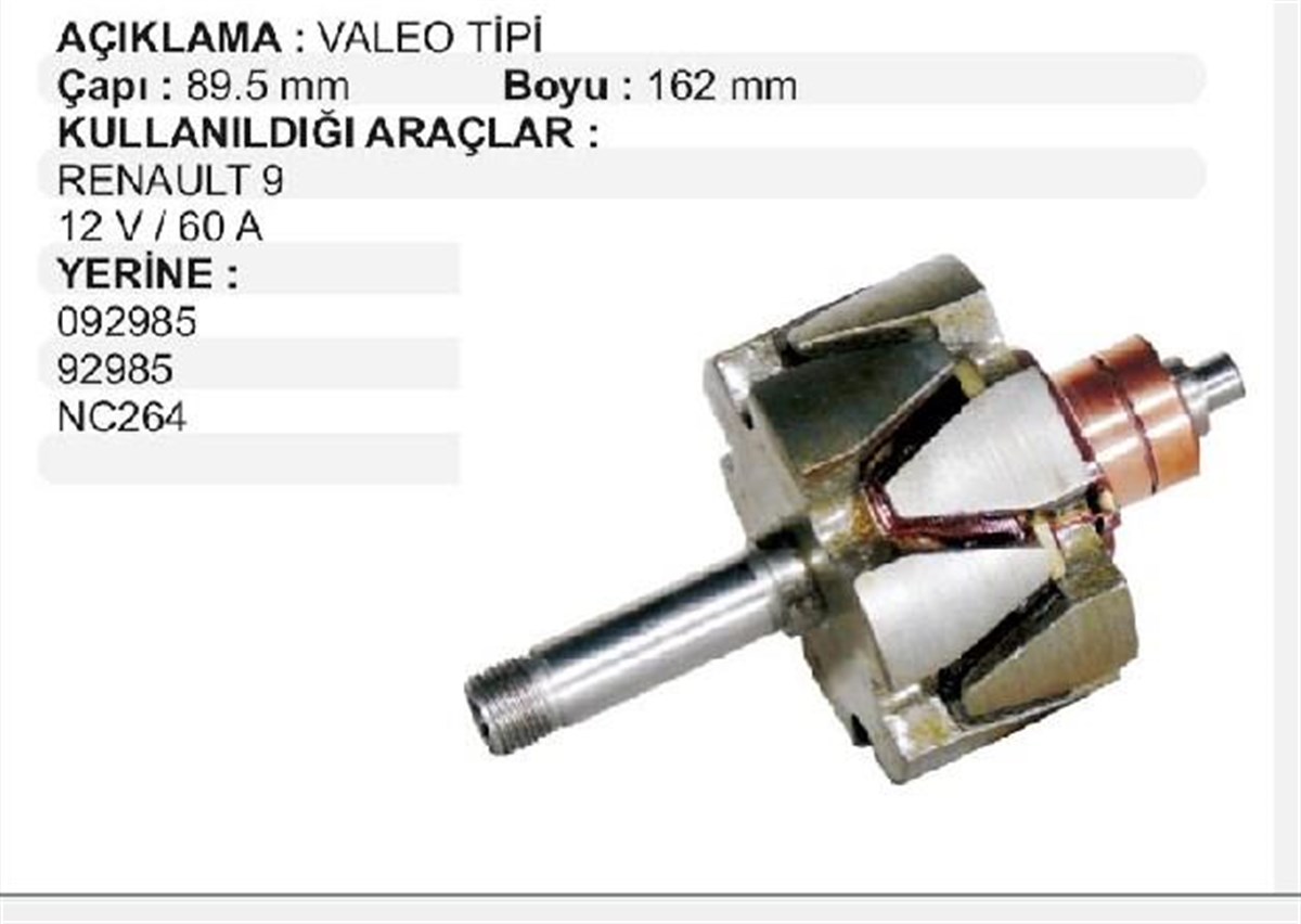 Rotor R9-r11 Broadwey 90*161 92985 | Valeo 092985