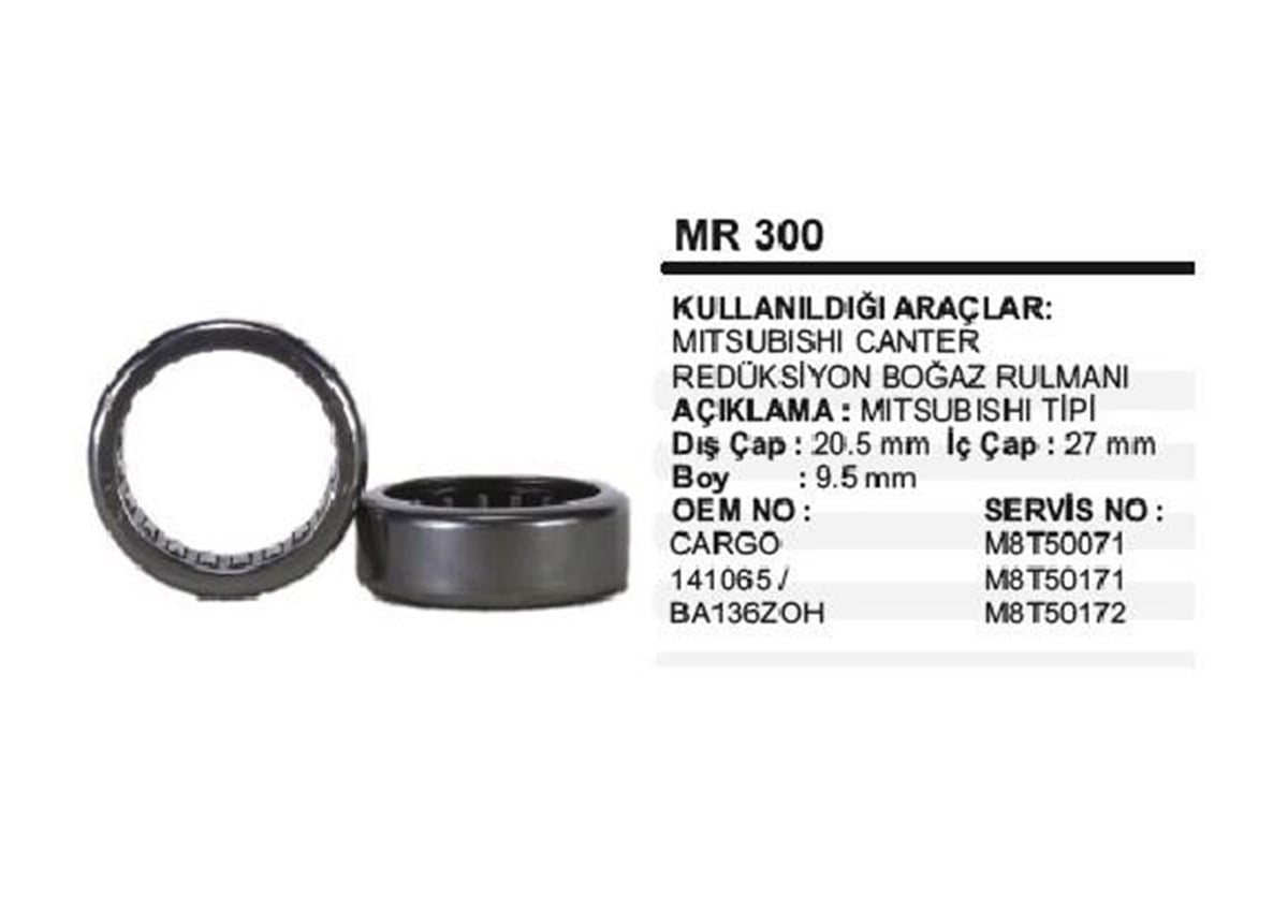 Rulman Mıtsubıshı Canter Redüksiyon Boğaz | Ith Mr300