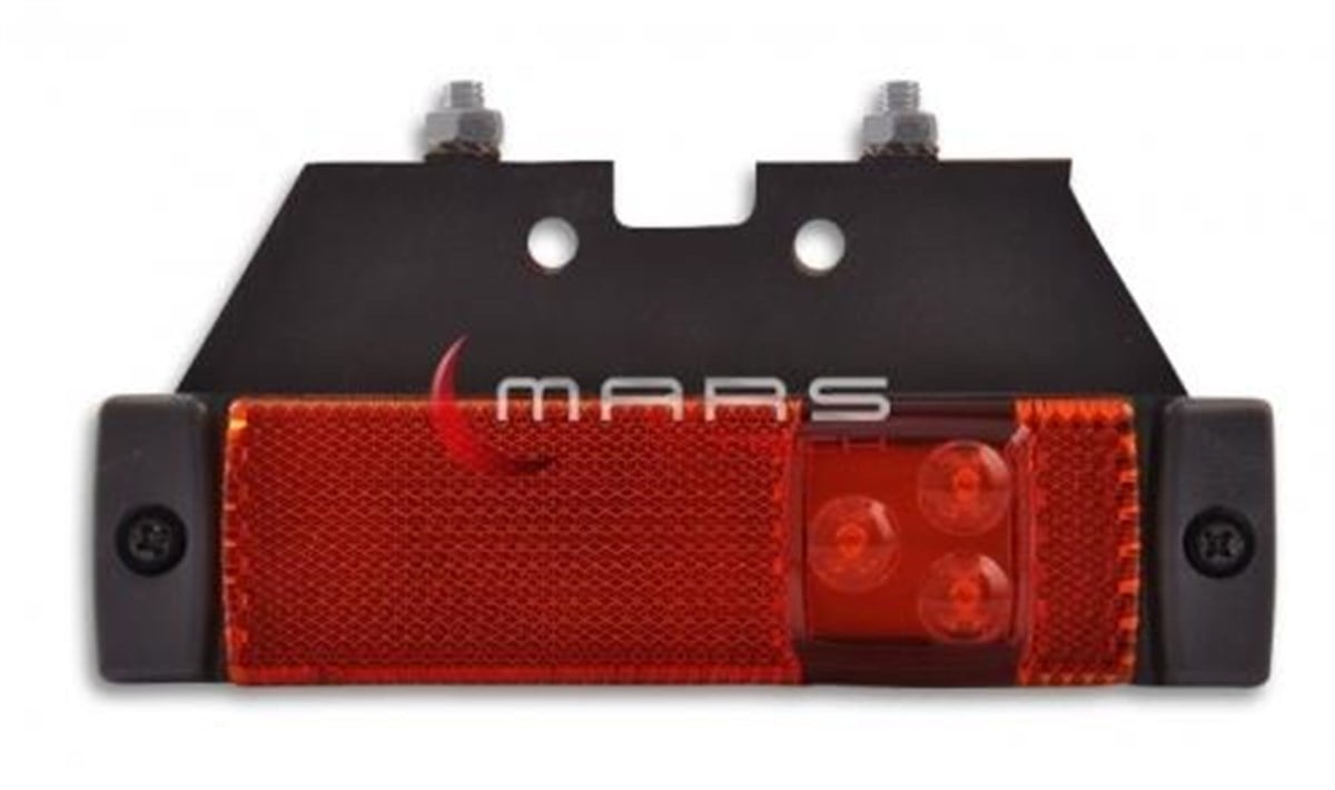 Sallama Lamba 24v Üniversal Braketli Kırmızı | Mars 720307