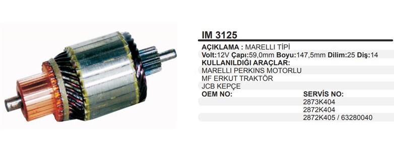 Marş Kollektörü 12v Jcb Perkins Massey Ferguson Erkunt İş.ma 59x147x14 Im3125 | Schenna Im3125