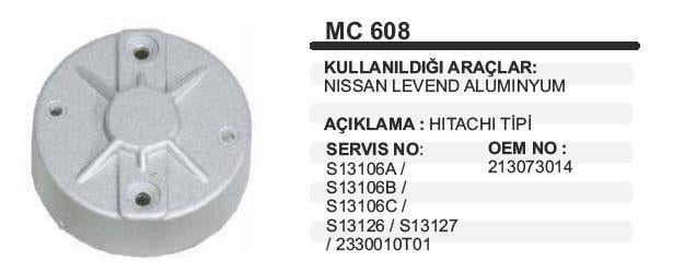 Marş Arka Kapak Bmc Levent Nissan Forkliftmc608 | Schenna Mc608