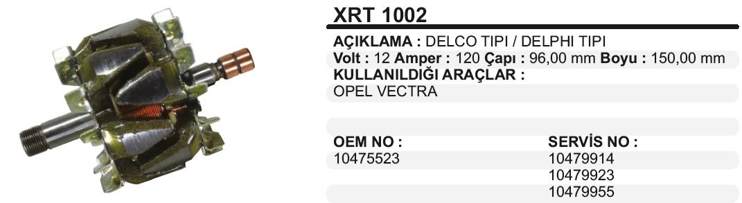 Rotor 12v 120ah *96*150 Opel Vectra (opel Vectra B Astra F Corsa B Combo Frontera A | Schenna Xrt1002