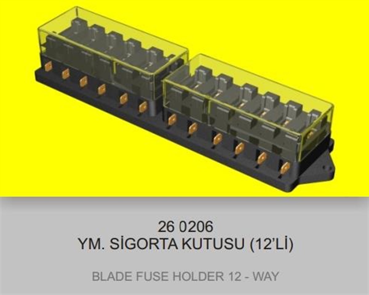 Sigorta Kutusu 12li Bıçaklı Ym Eng260206 | Eng 260206