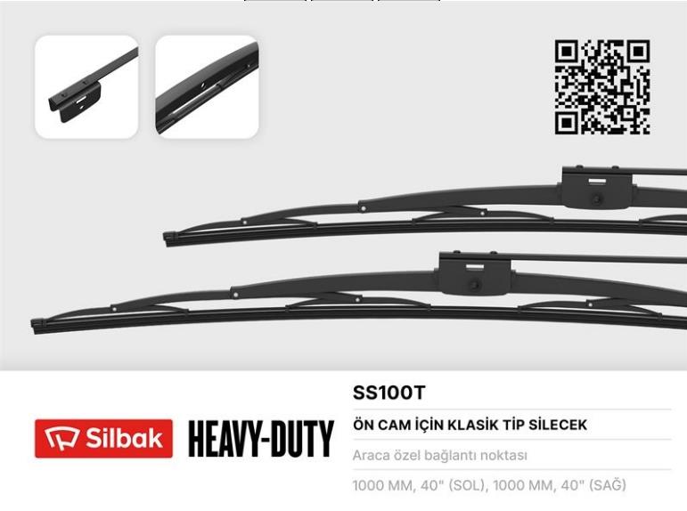 Silgi Süpürgesi 100mmm Mercedes Bmc Probus 100cm | Silbak Ss100t