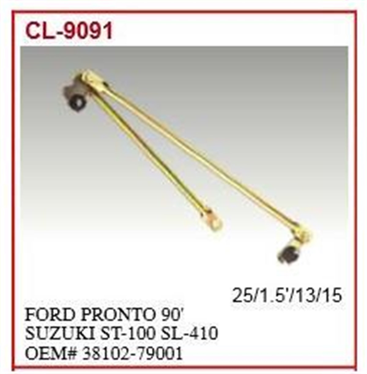 Silecek Mekanizma İç Kolu Suzukı Carry Sk413 00-10 3810277a00000 Mga42110 | Mga 42110