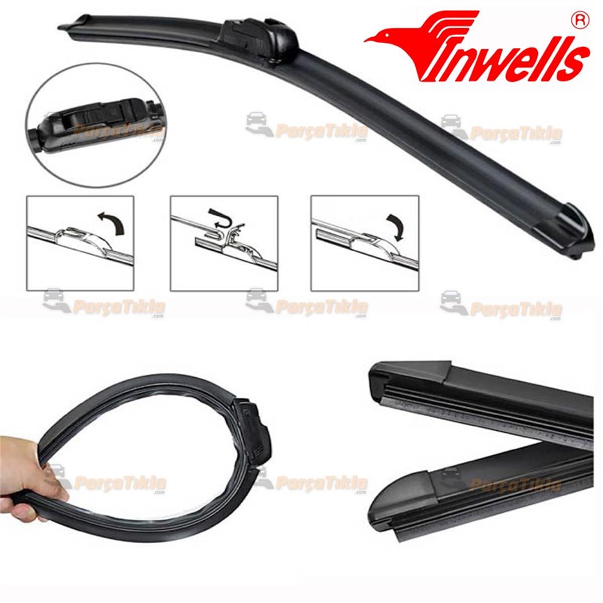 Silecek Süpürgesi 430mm Banana Tip 9 Aparatlı |