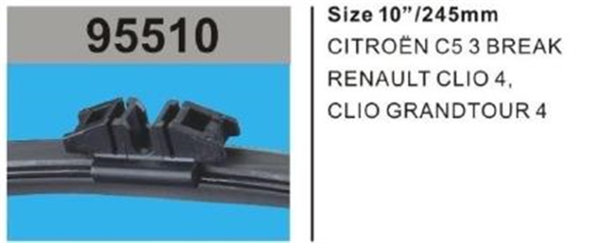 Silgi Süpürgesi Arka 245mm Cıtroen Reno-95510 | Rbw 95510