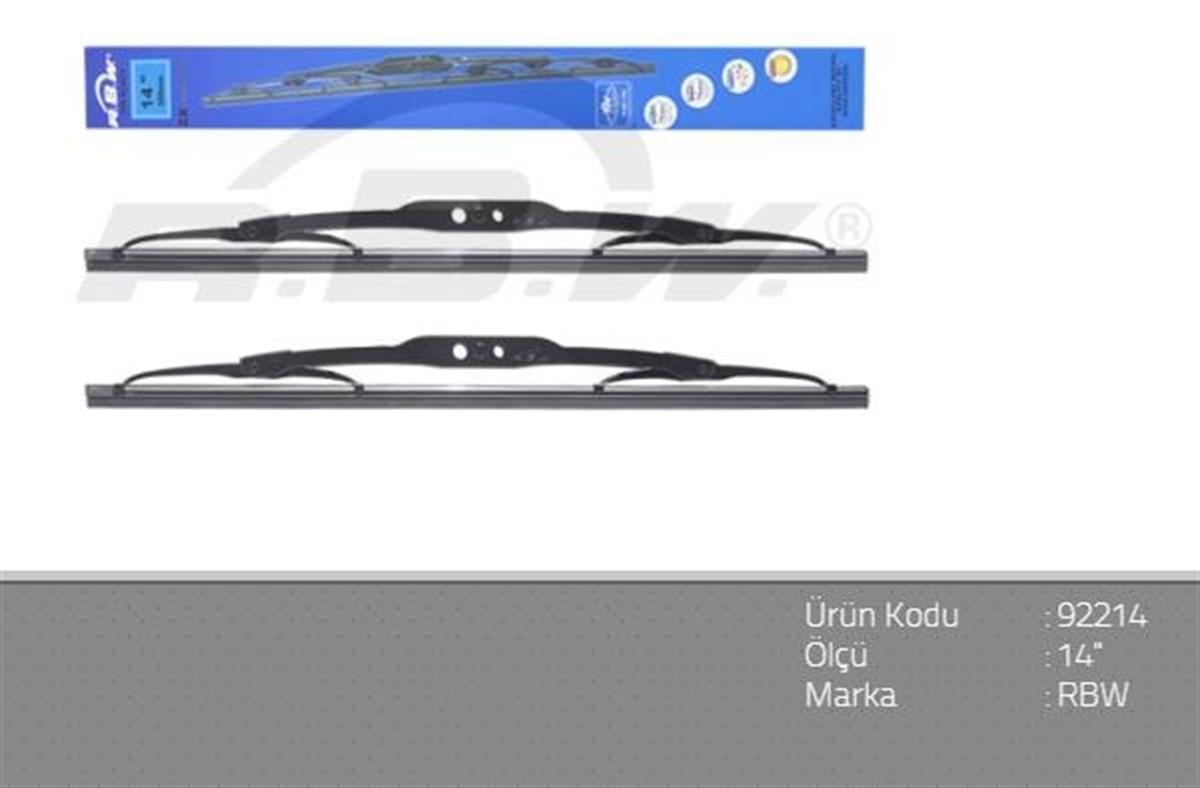 Silecek Süpürgesi Telli 35 Cm 14inç Rbw-92214 | Rbw 92214