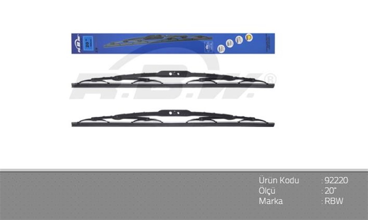 Silecek Süpürgesi Telli 50 Cm 500mm | Rbw 92220