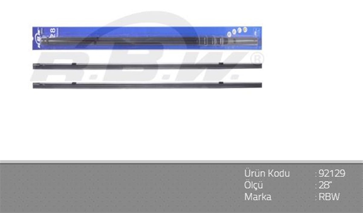 Silgi Lastiği Telli 70cm Kalın Sırt.adet Rbw92129 | Rbw 92129