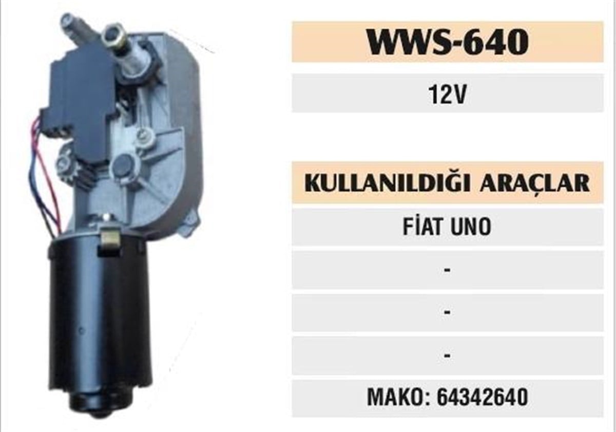 Silgi Motoru 12v Fiat Uno | Sgr 56640