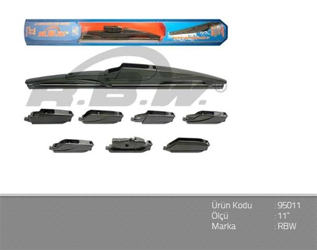 Silgi Süpürgesi Arka 28cm 8 Aparatlı Rbw95011 | Rbw 95011