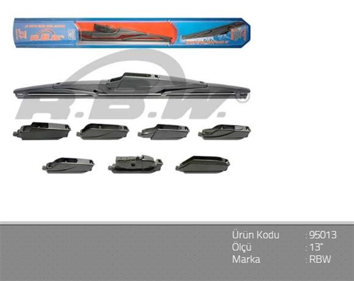 Silgi Süpürgesi Arka 33cm 8 Aparatlı Rbw95013 | Rbw 95013