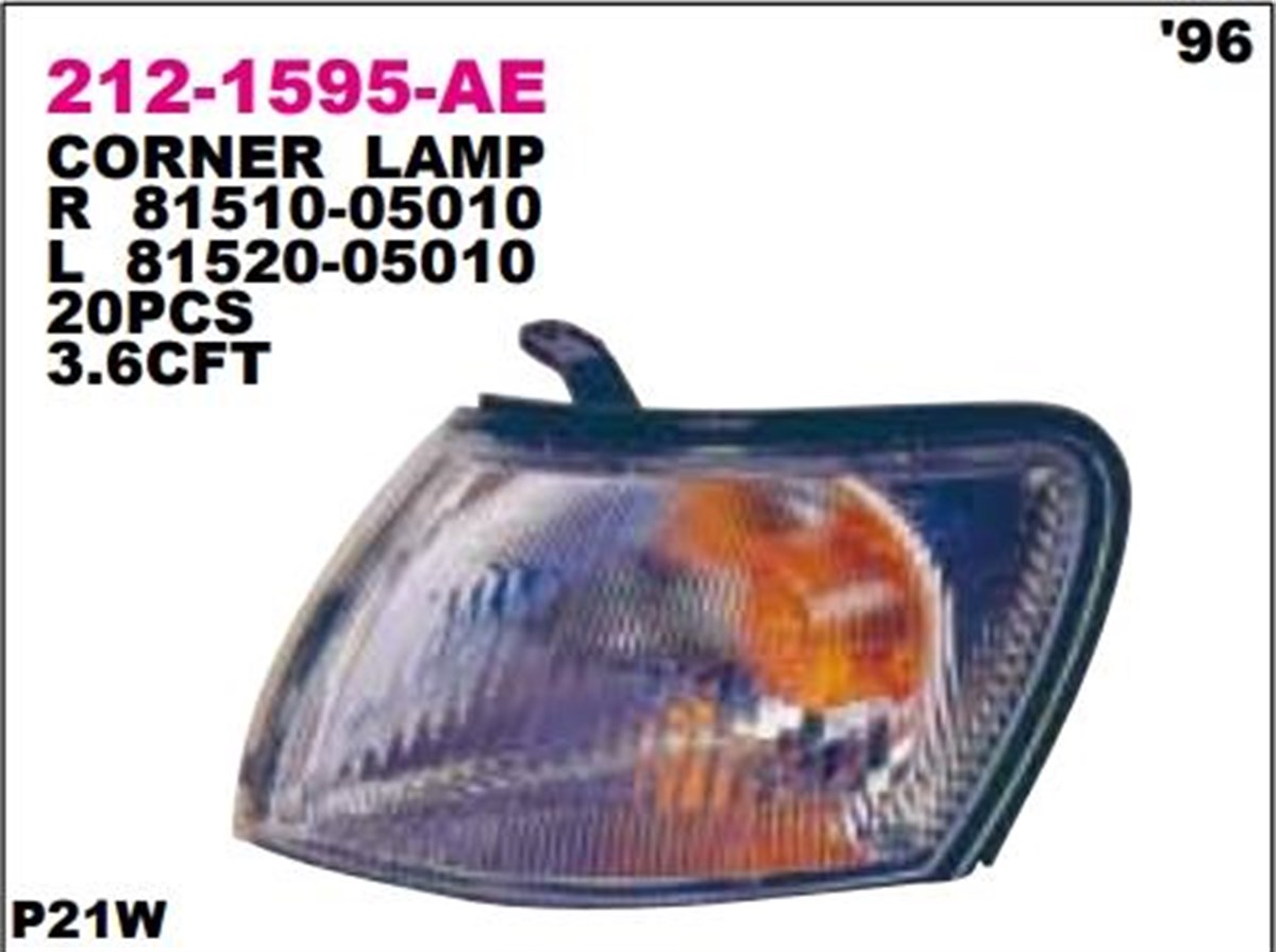 Sinyal Lambası Toyota Carina Ön Sol 92-96----212-1595l | Depo 2121595lae